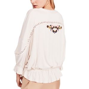 Free People Tops - NEW Free People Serafina Embroidered Top Free People Tops - NEW Free People Serafina Embroidered Top